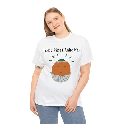 Unisex Heavy Cotton Tee - Ladoo Phoot Rahe Hai