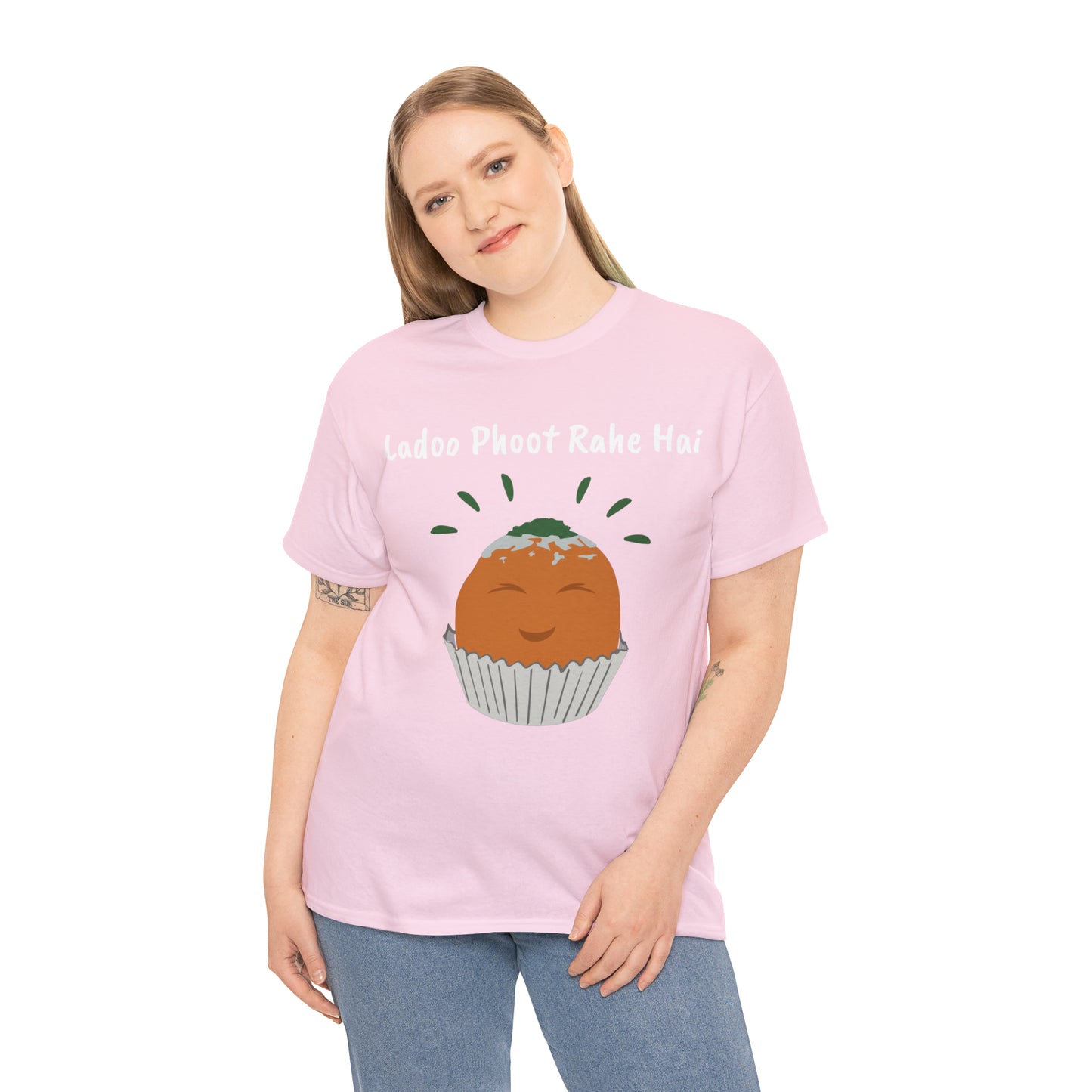 Unisex Heavy Cotton Tee - Ladoo Phoot Rahe Hai