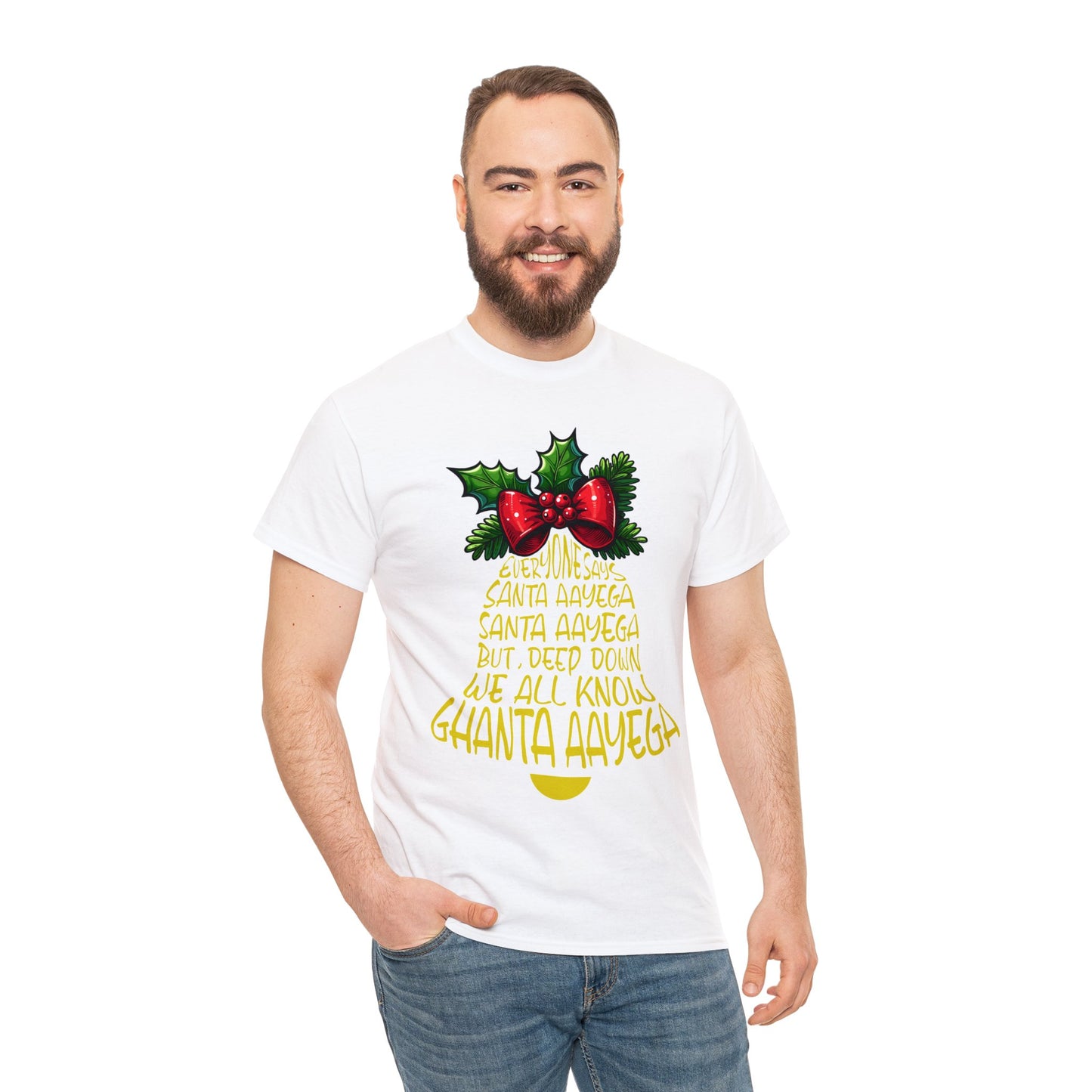 Christmas Unisex Heavy Cotton Tee - Ghanta Aayega