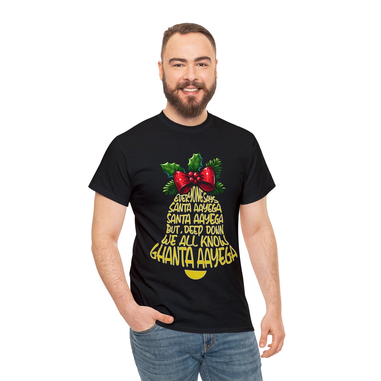 Christmas Unisex Heavy Cotton Tee - Ghanta Aayega