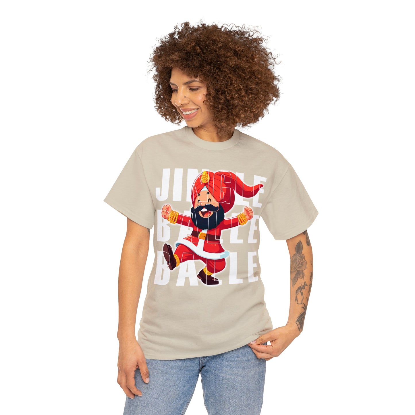 Christmas Unisex Heavy Cotton Tee - Jingle Balle Balle