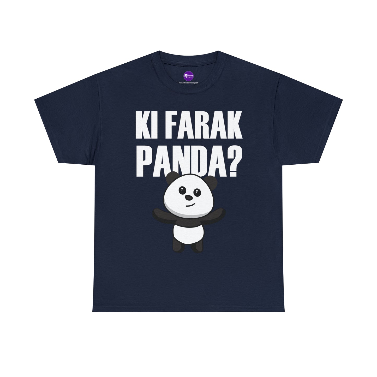 Unisex Heavy Cotton Tee - Ki Farak Panda