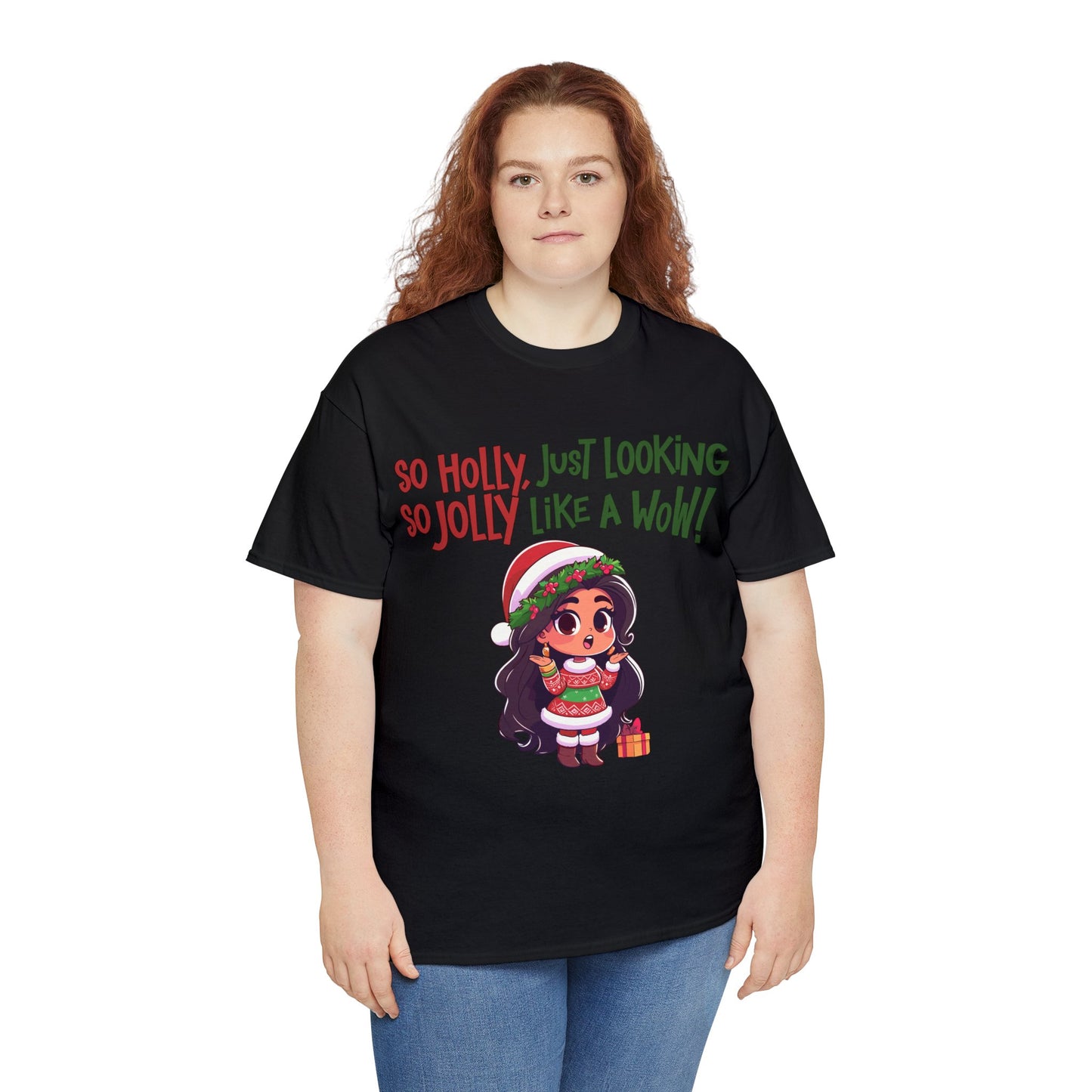 Christmas Unisex Heavy Cotton Tee - Just Looking Like a WOW