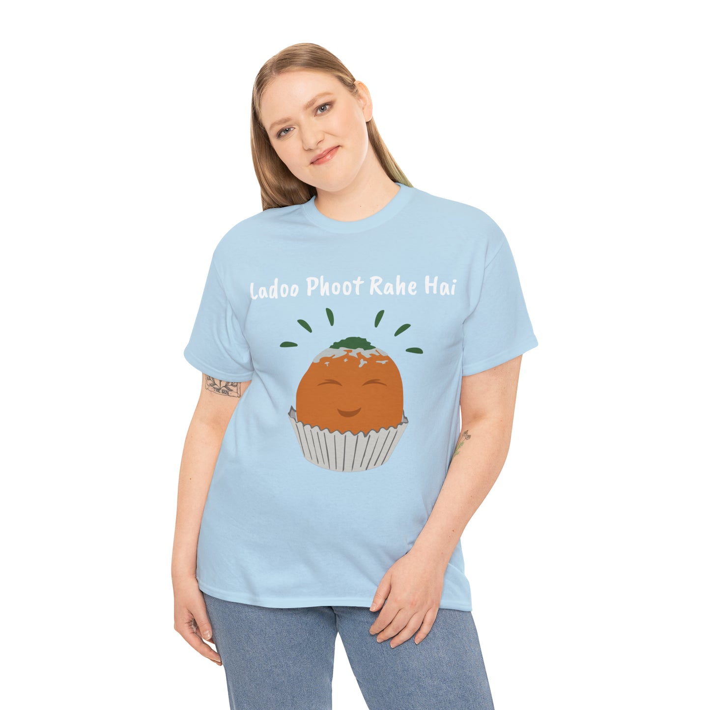 Unisex Heavy Cotton Tee - Ladoo Phoot Rahe Hai