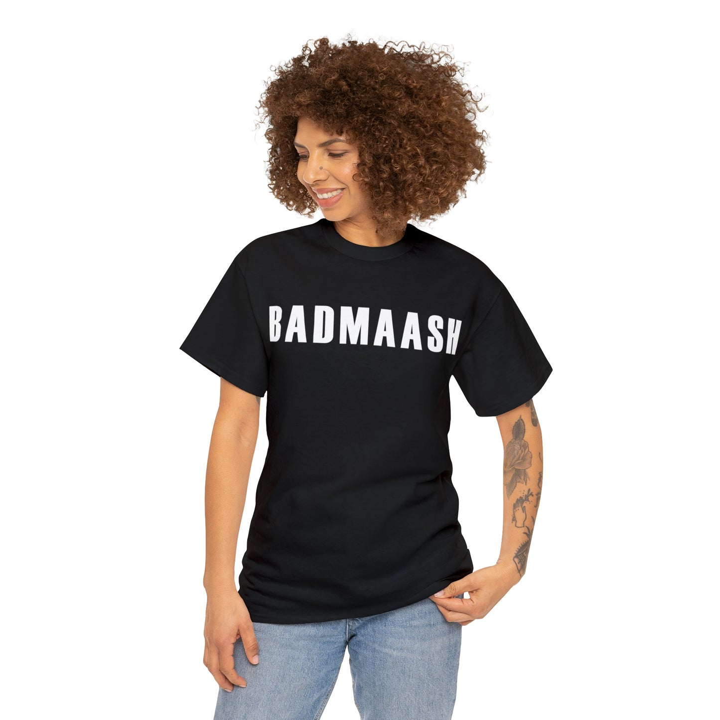 Women Heavy Cotton Tee - Badmaash