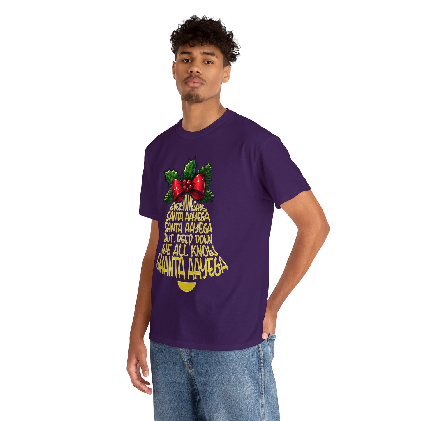 Christmas Unisex Heavy Cotton Tee - Ghanta Aayega