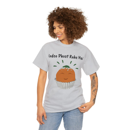 Unisex Heavy Cotton Tee - Ladoo Phoot Rahe Hai