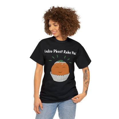 Unisex Heavy Cotton Tee - Ladoo Phoot Rahe Hai