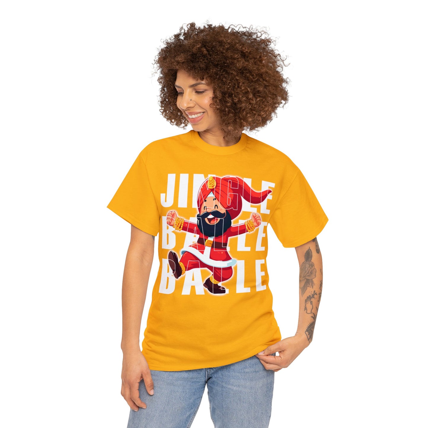 Christmas Unisex Heavy Cotton Tee - Jingle Balle Balle