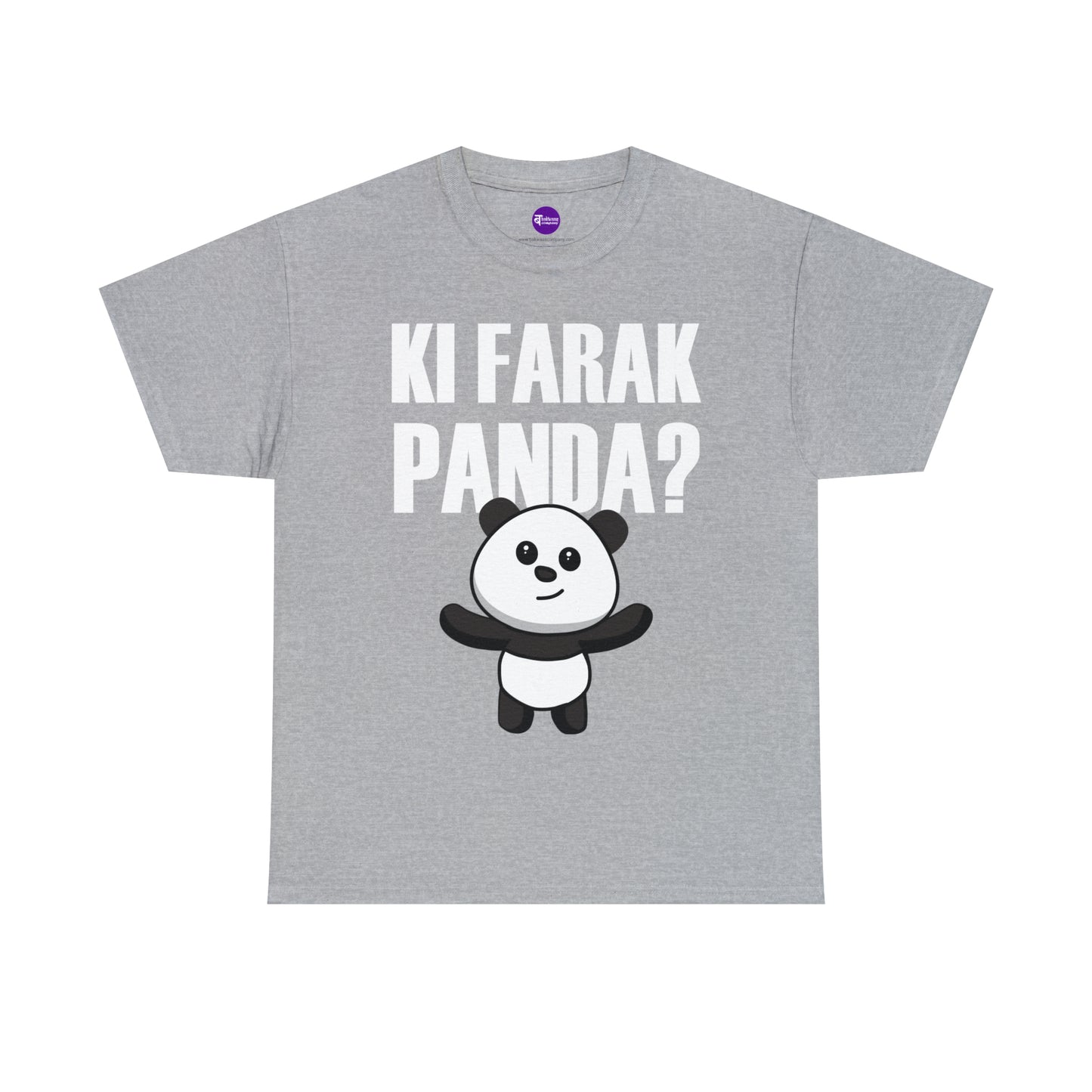 Unisex Heavy Cotton Tee - Ki Farak Panda