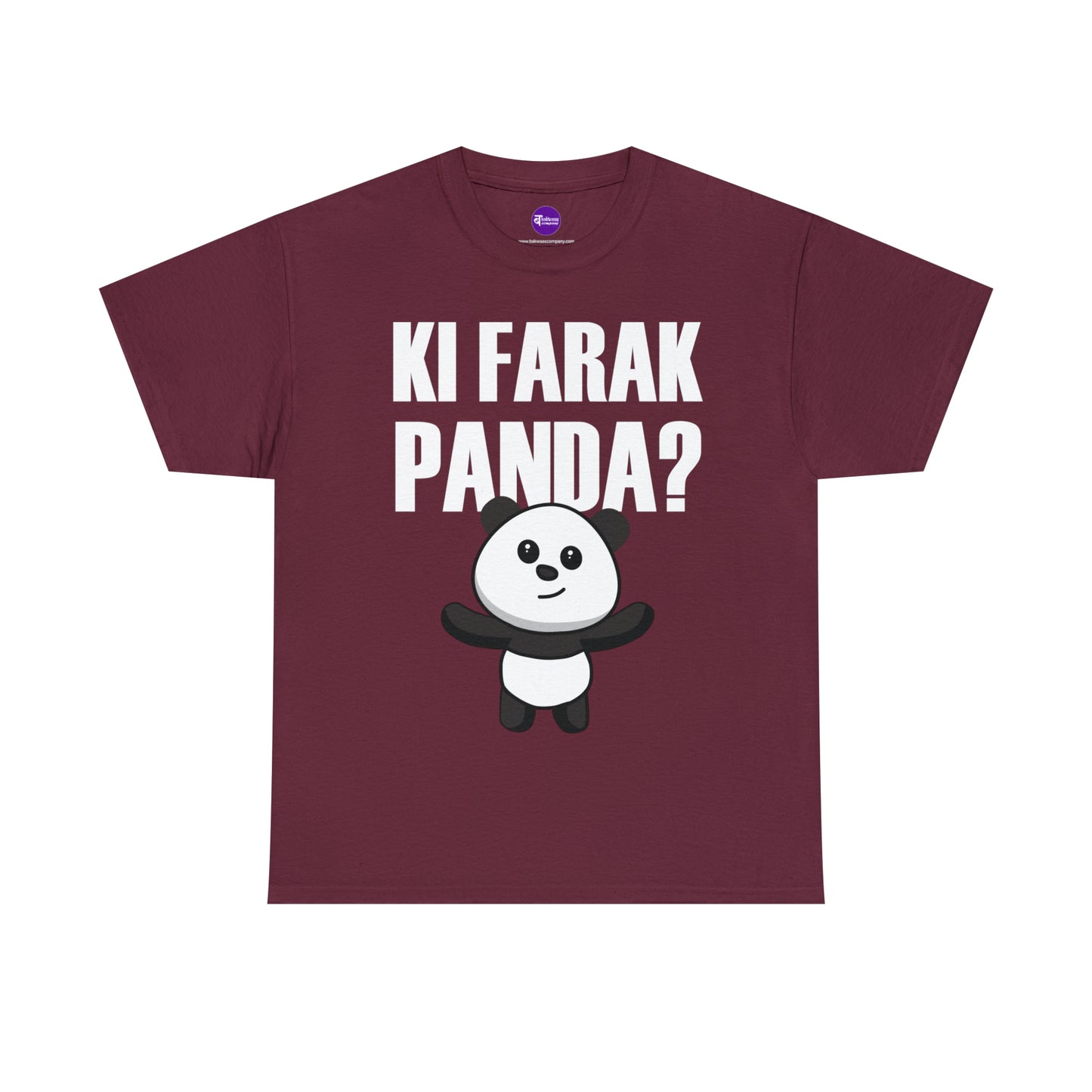 Unisex Heavy Cotton Tee - Ki Farak Panda