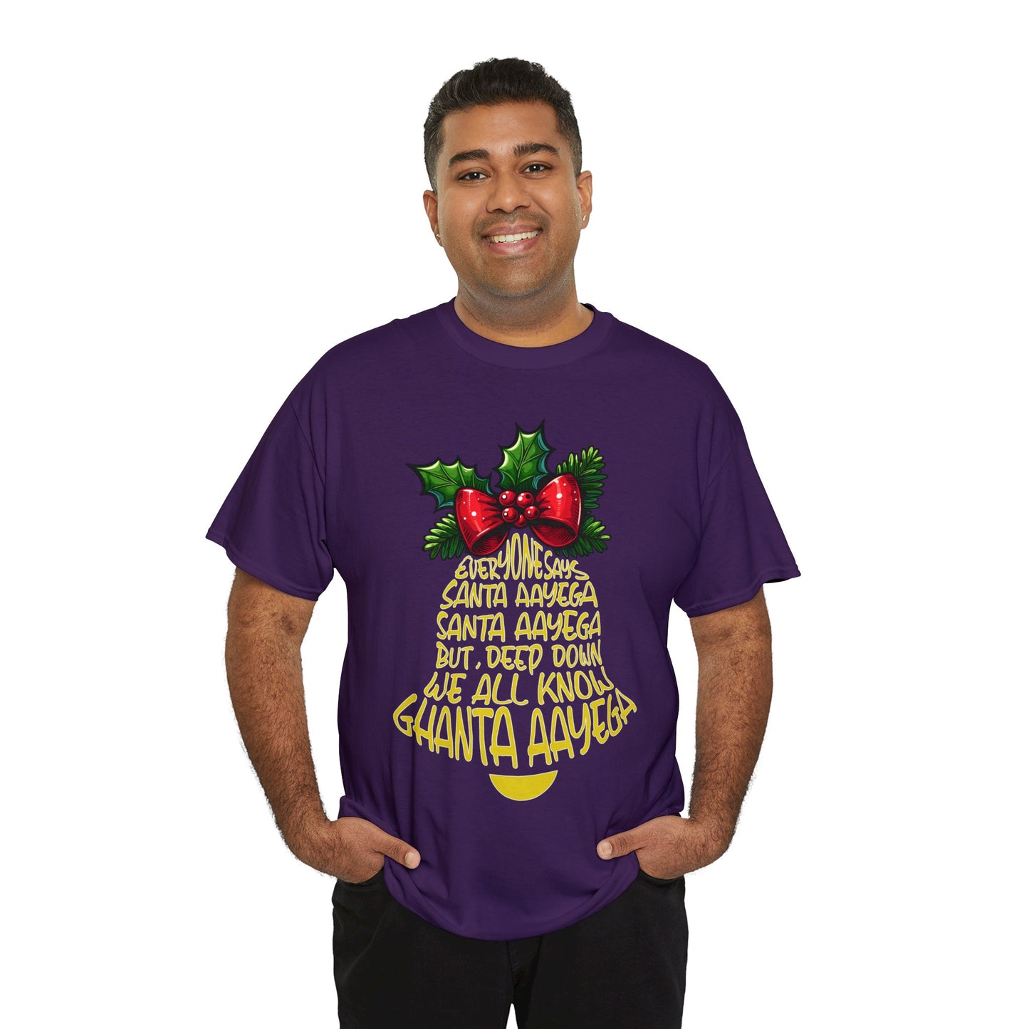 Christmas Unisex Heavy Cotton Tee - Ghanta Aayega