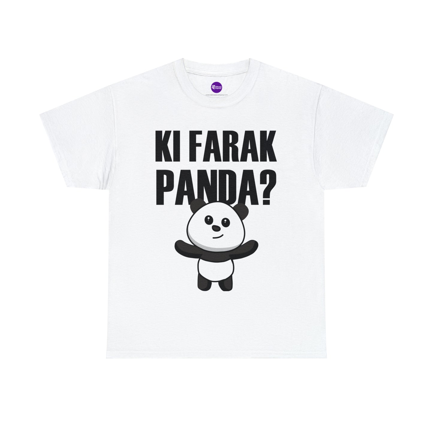 Unisex Heavy Cotton Tee - Ki Farak Panda