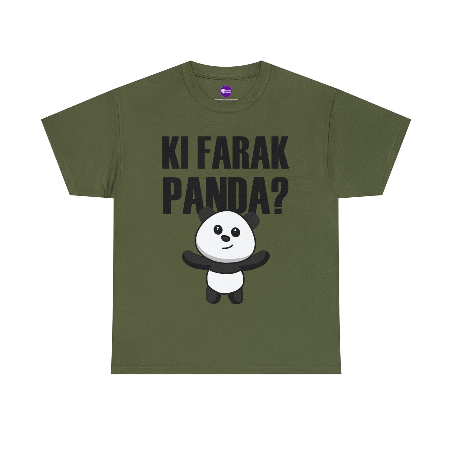 Unisex Heavy Cotton Tee - Ki Farak Panda