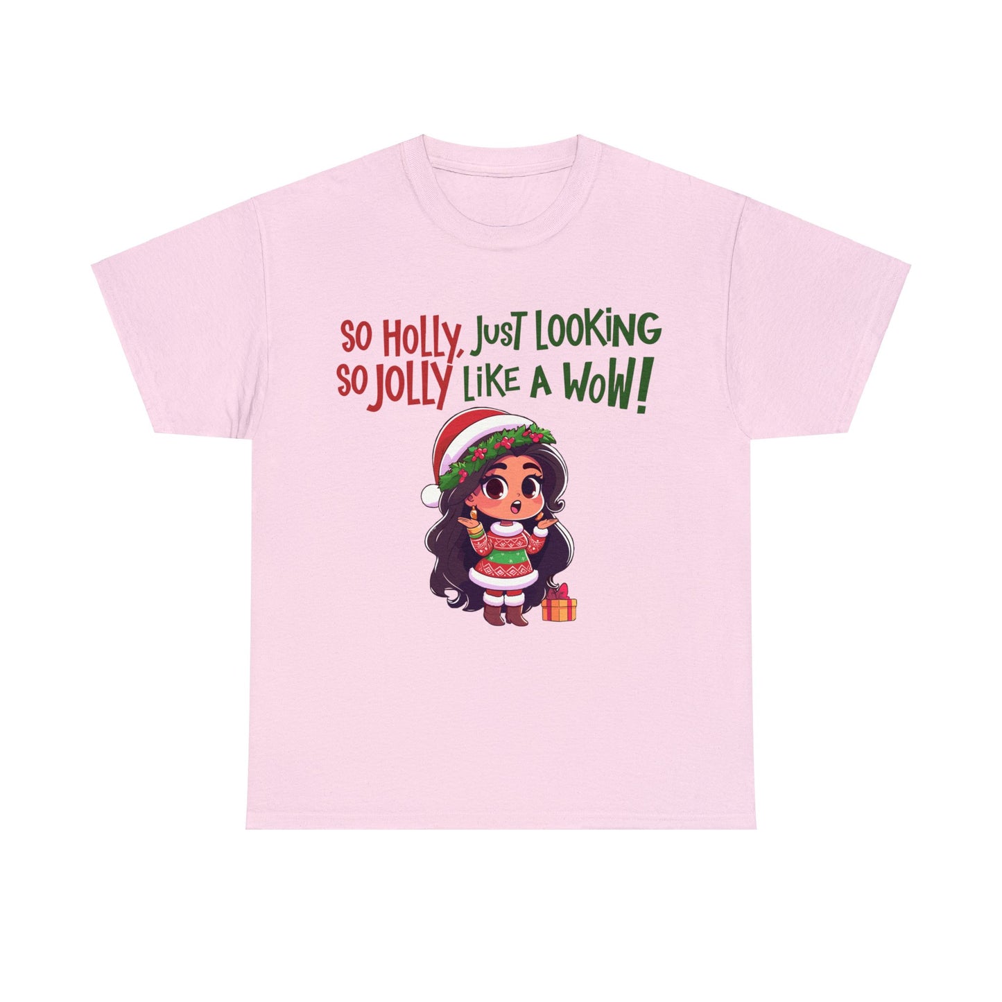 Christmas Unisex Heavy Cotton Tee - Just Looking Like a WOW