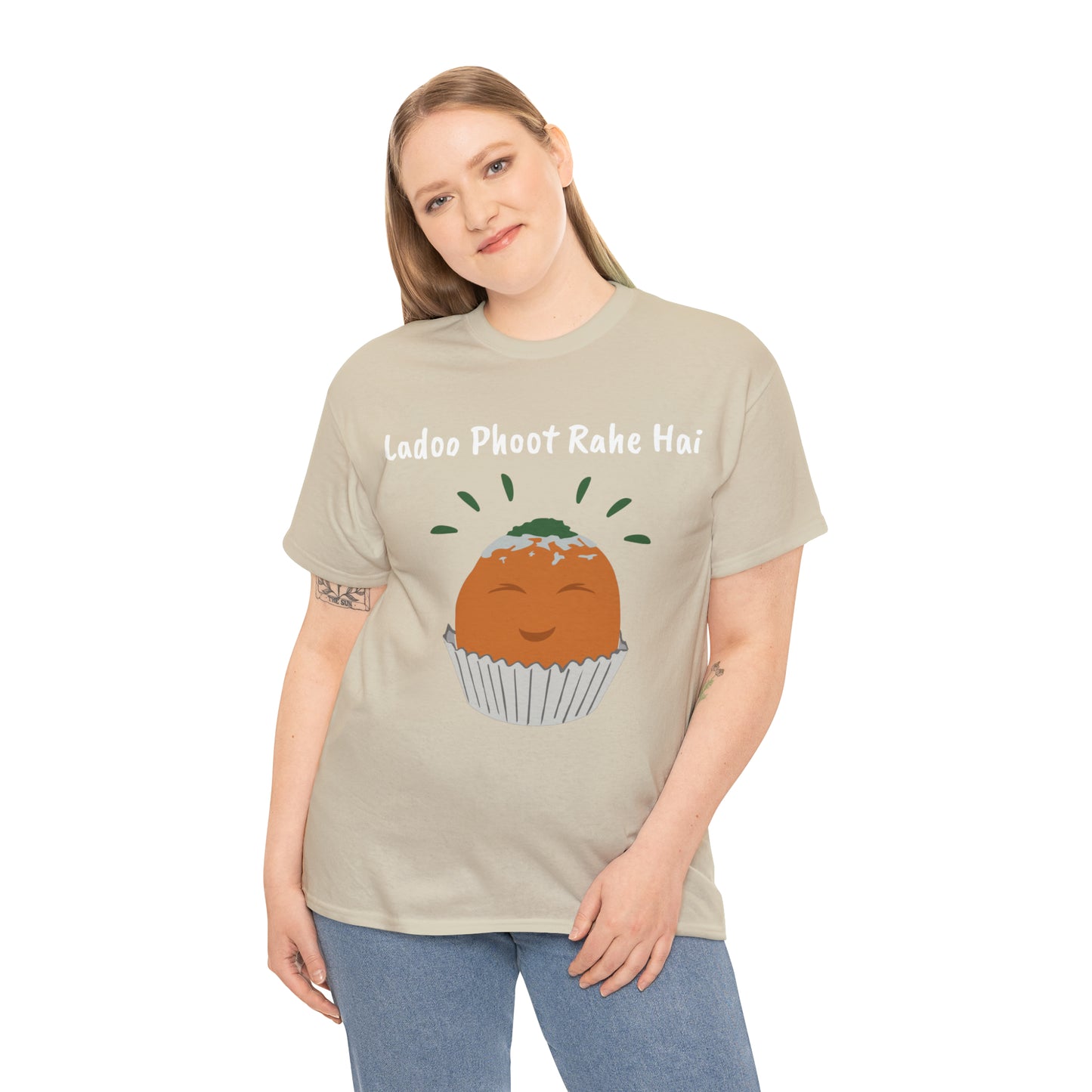 Unisex Heavy Cotton Tee - Ladoo Phoot Rahe Hai