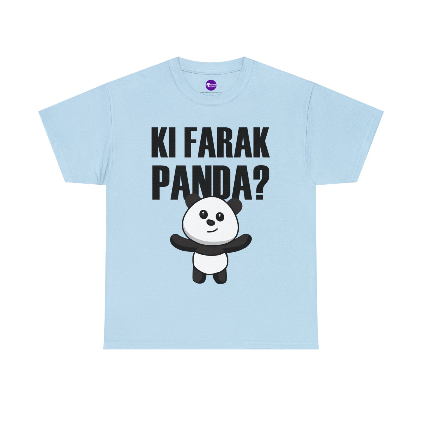 Unisex Heavy Cotton Tee - Ki Farak Panda