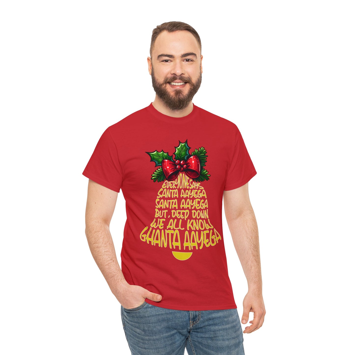 Christmas Unisex Heavy Cotton Tee - Ghanta Aayega