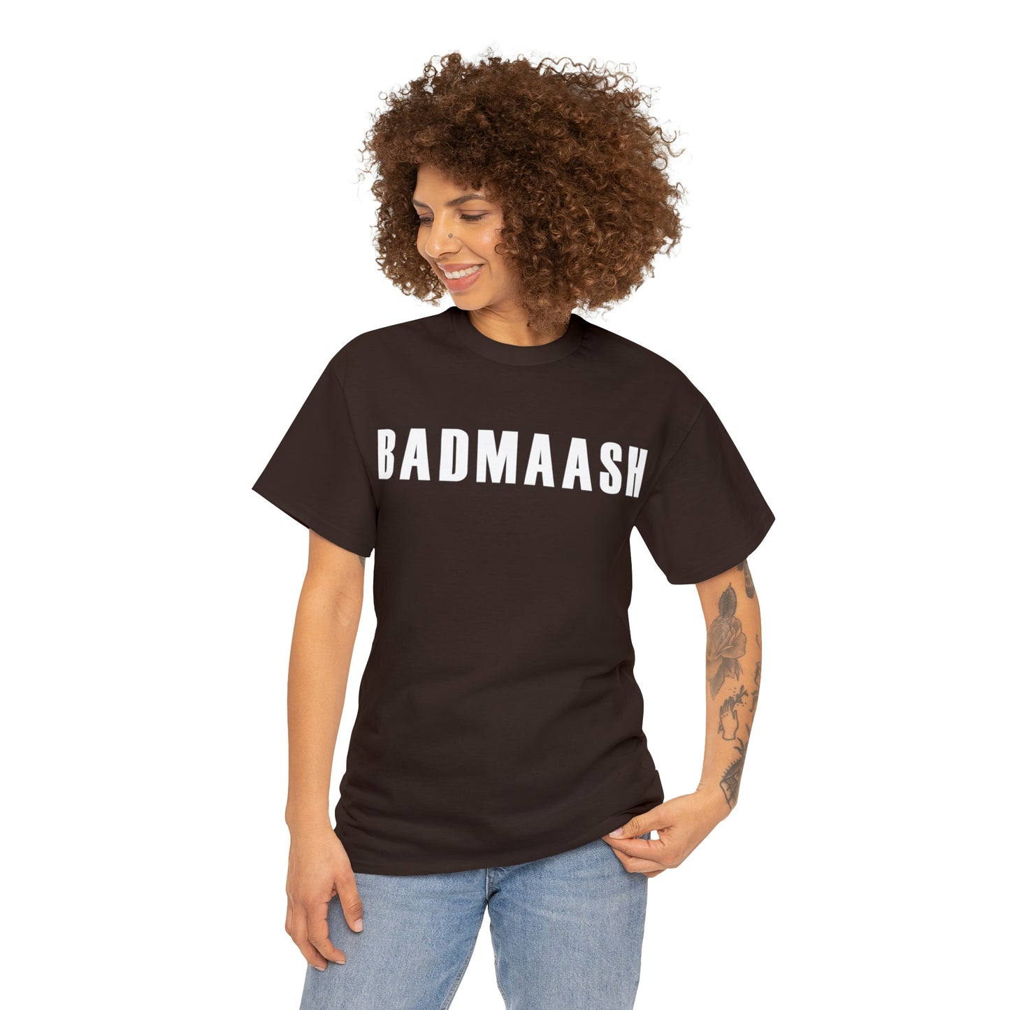 Women Heavy Cotton Tee - Badmaash