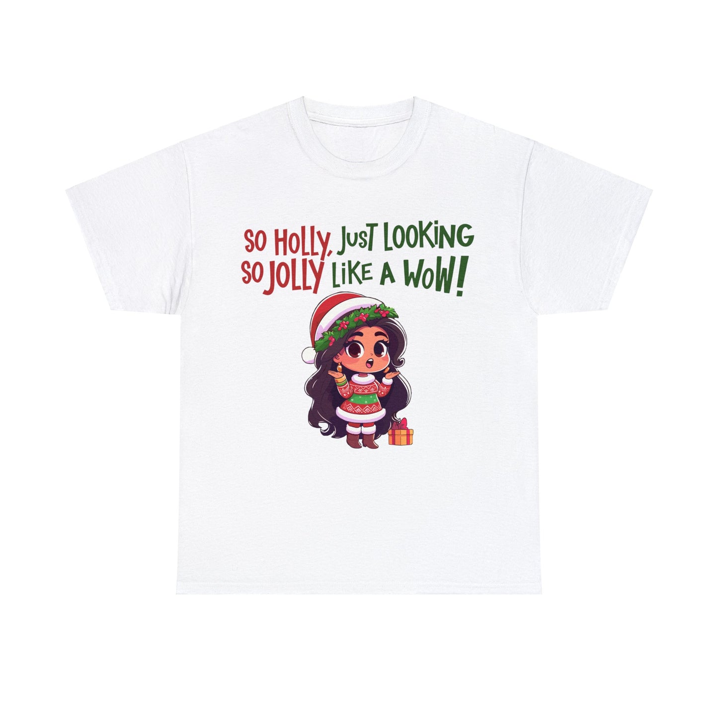 Christmas Unisex Heavy Cotton Tee - Just Looking Like a WOW