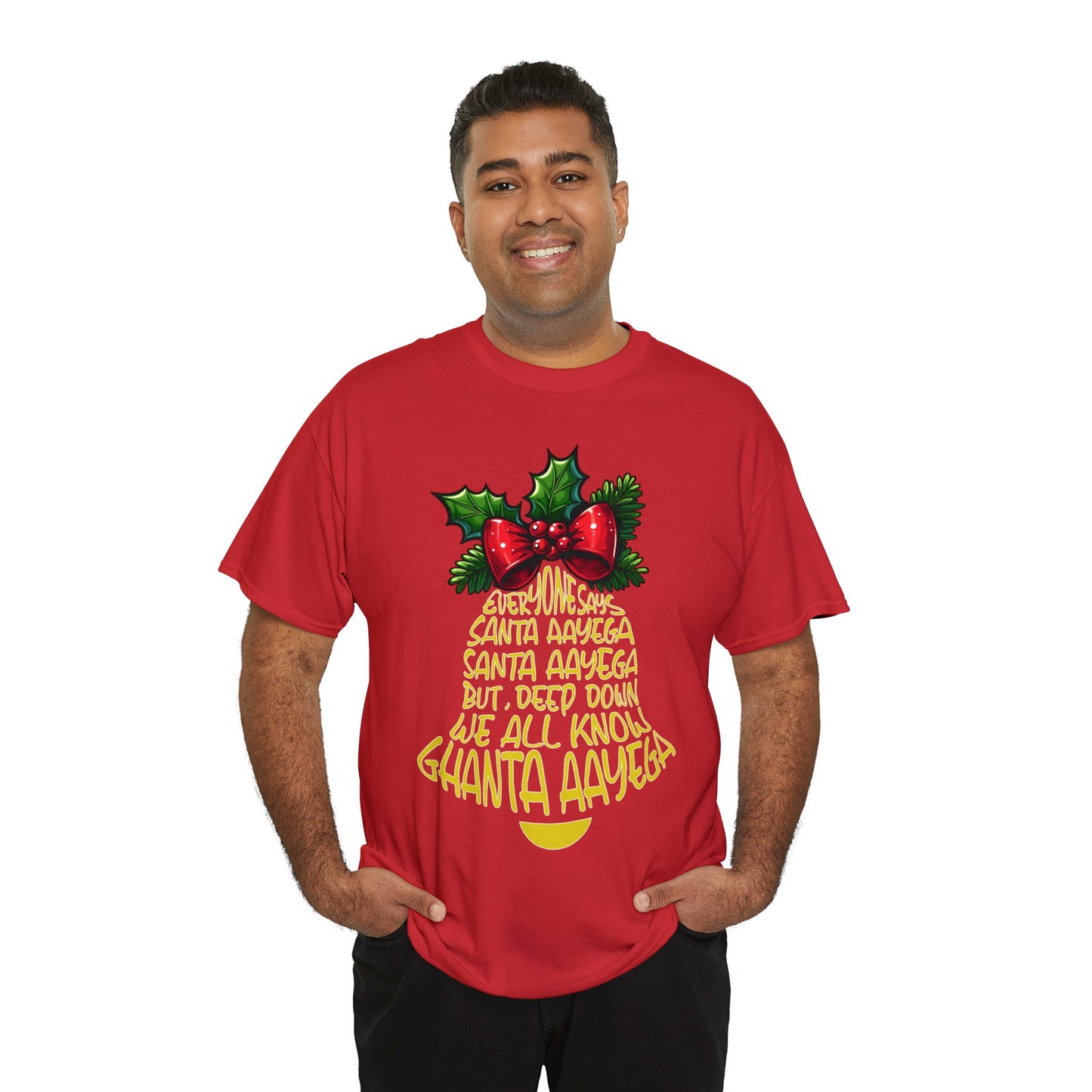 Christmas Unisex Heavy Cotton Tee - Ghanta Aayega