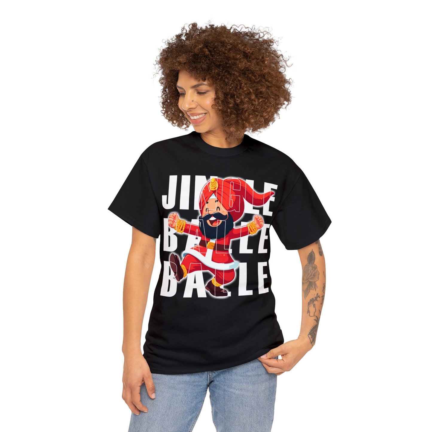 Christmas Unisex Heavy Cotton Tee - Jingle Balle Balle