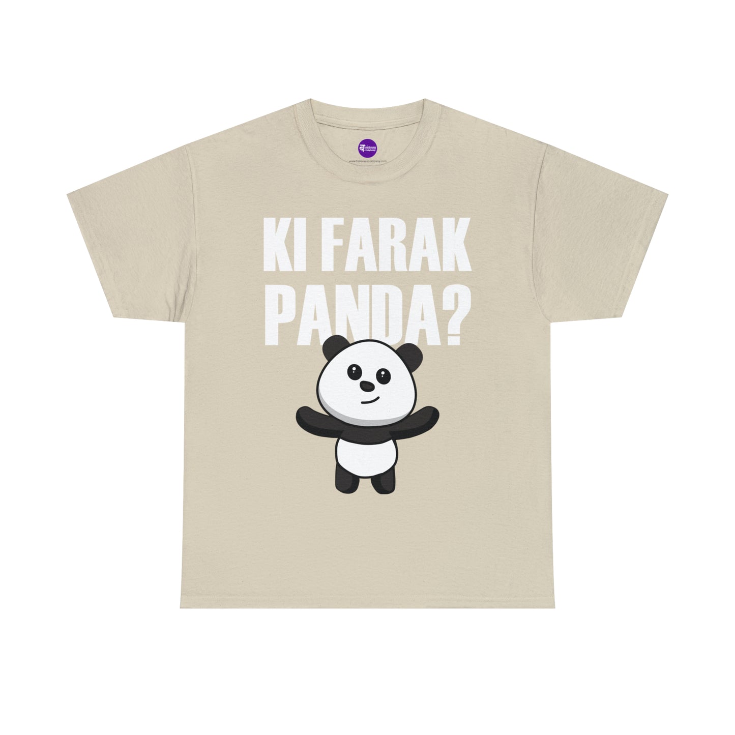 Unisex Heavy Cotton Tee - Ki Farak Panda