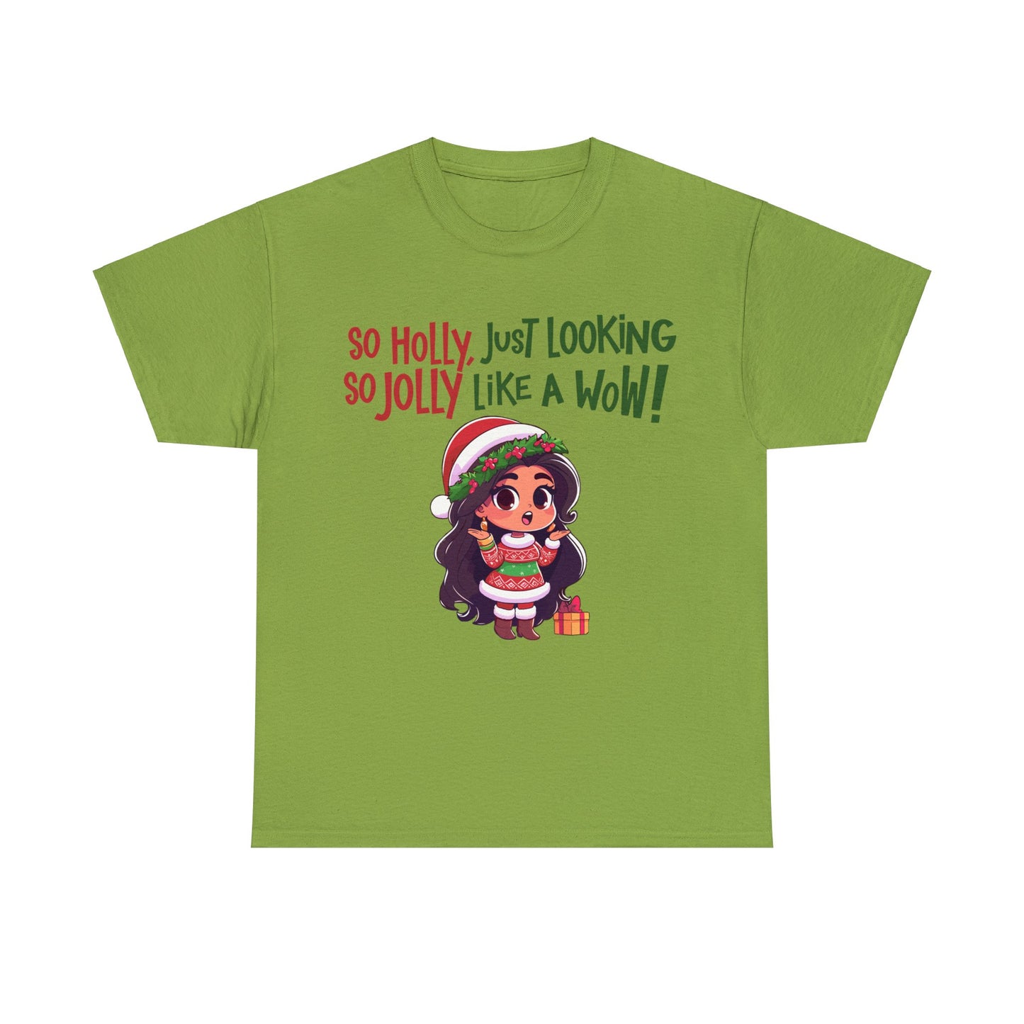 Christmas Unisex Heavy Cotton Tee - Just Looking Like a WOW