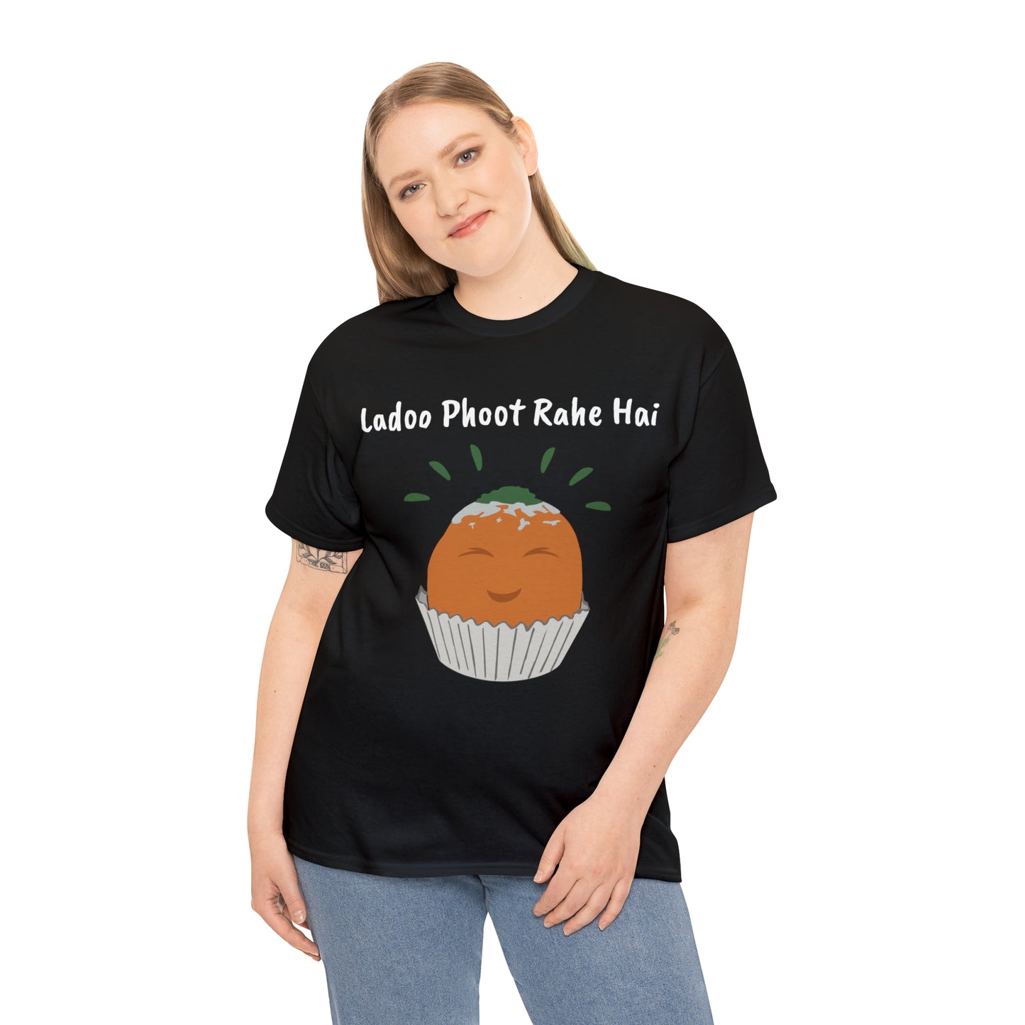 Unisex Heavy Cotton Tee - Ladoo Phoot Rahe Hai