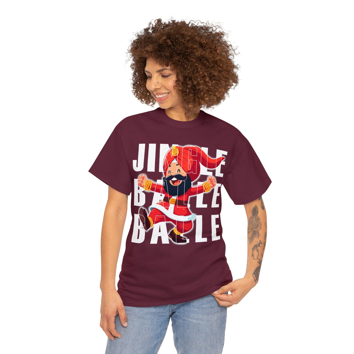 Christmas Unisex Heavy Cotton Tee - Jingle Balle Balle