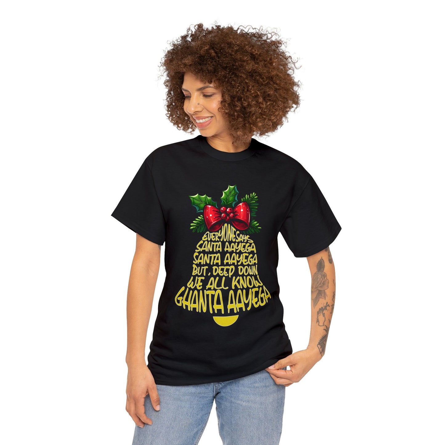 Christmas Unisex Heavy Cotton Tee - Ghanta Aayega