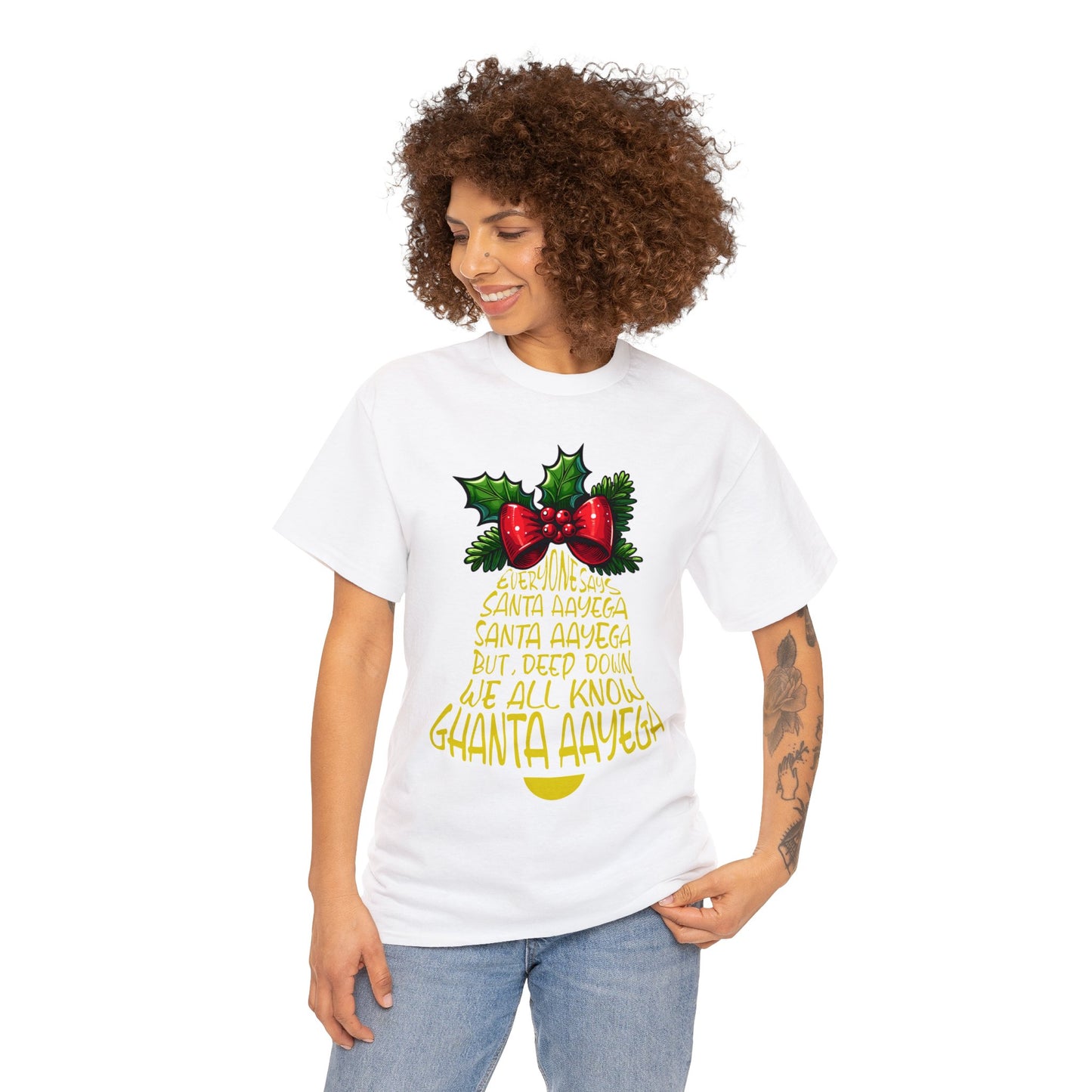 Christmas Unisex Heavy Cotton Tee - Ghanta Aayega