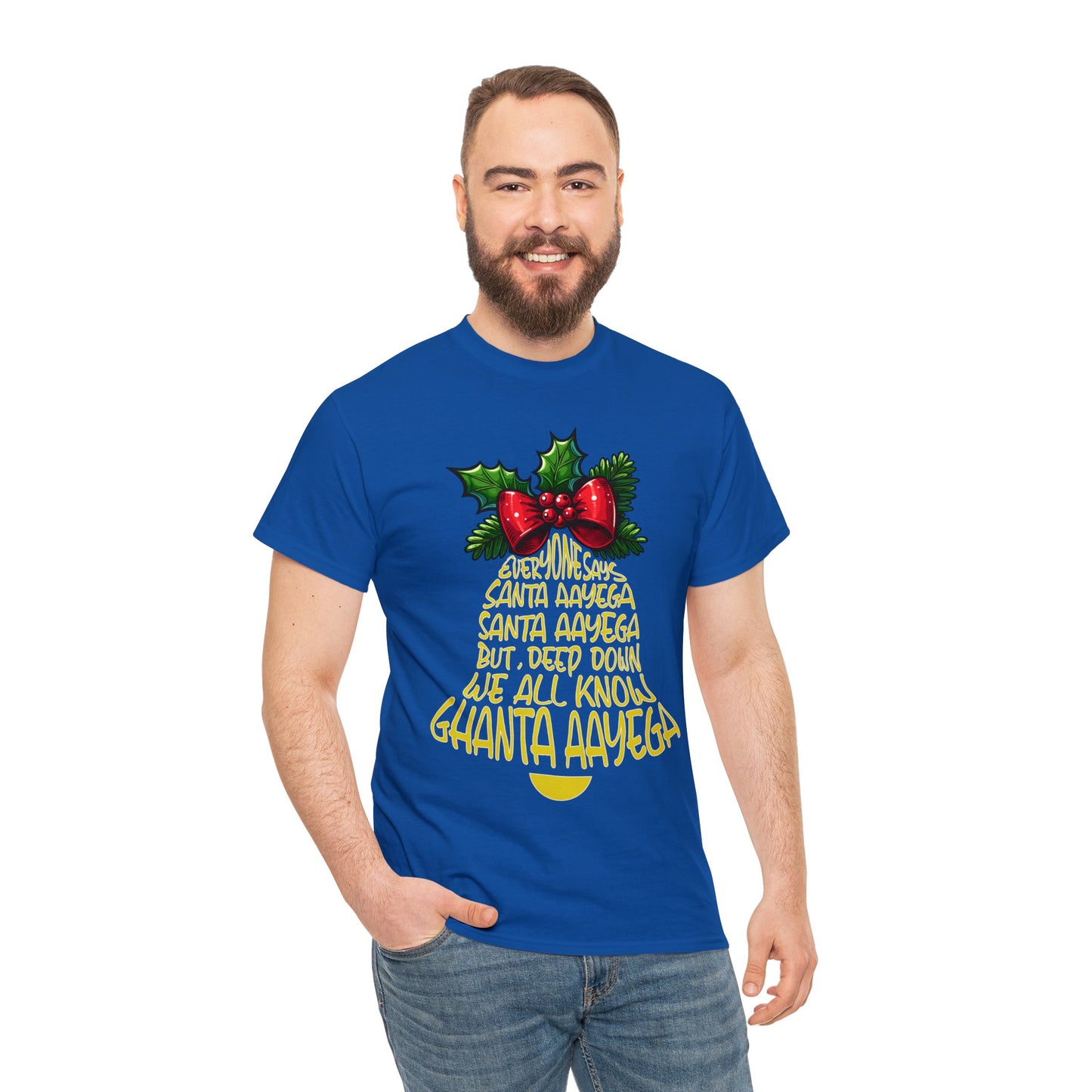 Christmas Unisex Heavy Cotton Tee - Ghanta Aayega