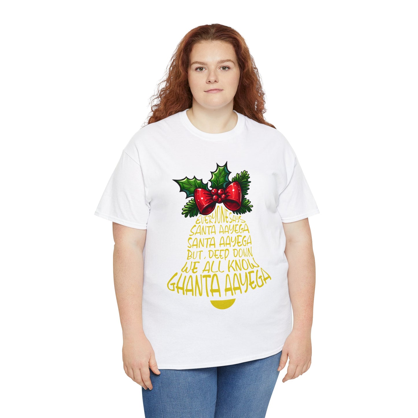 Christmas Unisex Heavy Cotton Tee - Ghanta Aayega